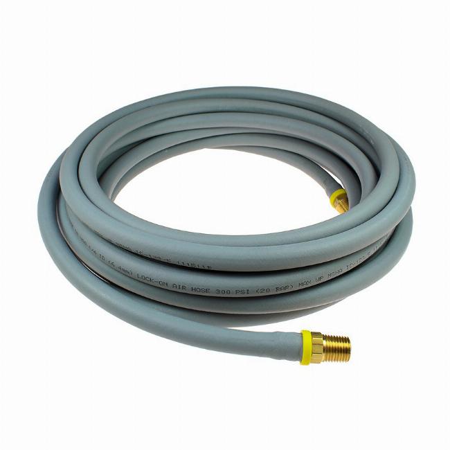 Coilhose L38R100N Lock-On Hose, 3/8" ID x 100', 3/8" MPT