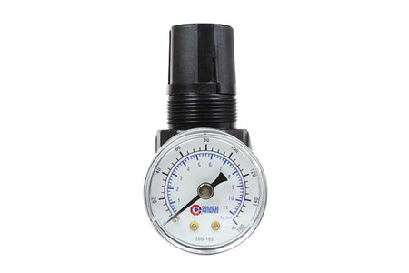 Coilhose Pneumatics MR2-GJ 1/4" Miniature Regulator with Gauge, 0-20 PSI