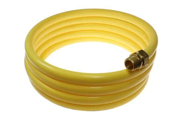 Coilhose Pneumatics N34-50A Nylon Coil, 3/4" x 50', 3/4" MPT Rigid & Swivel Fittings, Yellow