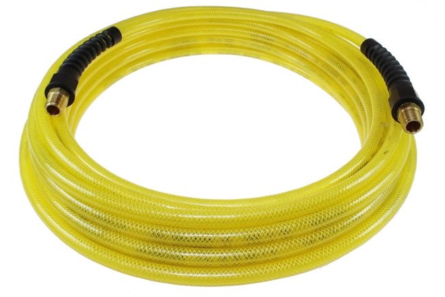 Coilhose Pneumatics PFE40254TY Flexeel Hose, 1/4" ID x 25", 1/4" MPT, Transparent Yellow