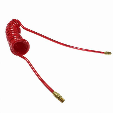 Coilhose PR14-25-R Flexcoil, 1/4" x 25', 1/4" NPT Reusable Rigid Fittings, Red