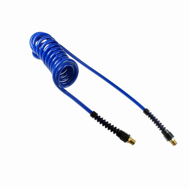 Coilhose PU14-30B-B Flexcoil, 1/4" ID x 30', 1/4" NPT Swivel, Dark Blue