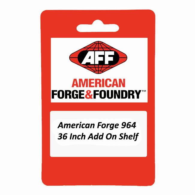 American Forge 963 36 Inch Add On Shelf for 2 shelf polypropylene shop cart, model 962