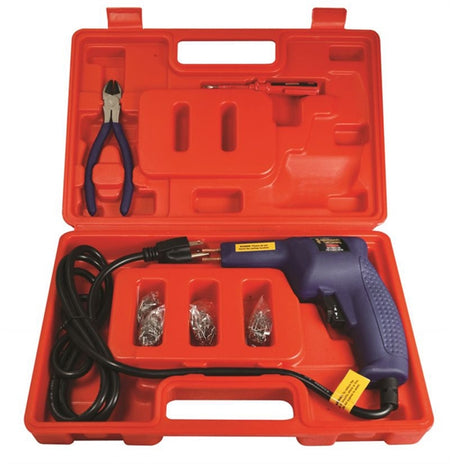 Automotive bumper plastic repair kit, Astro Pneumatic 7600 Home Hot Staple Gun Kit