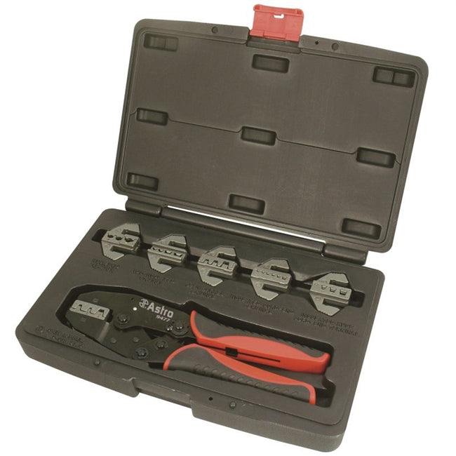 Astro Pneumatic 9477 7pc Professional Quick Interchangeable Ratchet Crimping Set