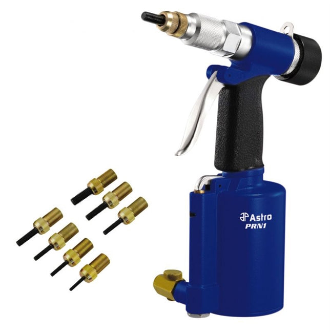 Astro Pneumatic PRN1 3/8" Capacity Pneumatic Rivet Nut Setting Kit - Metric & SAE