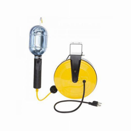 Bayco Lighting SL-851 Incandescent Work Light w/Metal Guard on 50ft Metal Reel