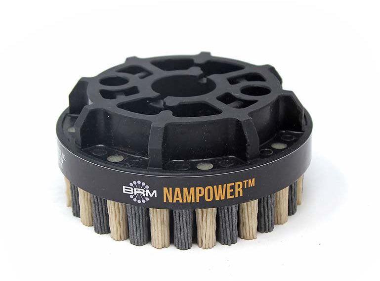 Brush Research ADD10018120 Nampower 4" 120 Grit Ceramic/Silicon Carbide Tapered Disc Brush