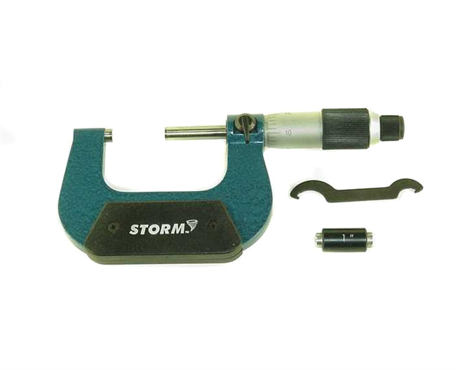Storm Swiss Style Micrometer | Range: 1-2â€. .0001â€ Grads | 3M102 | Central Tools
