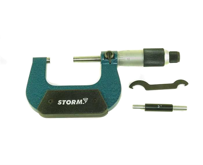 Storm Swiss Style Micrometer Range: 3-4â€. .0001â€ Grads | 3M104 | Central Tools