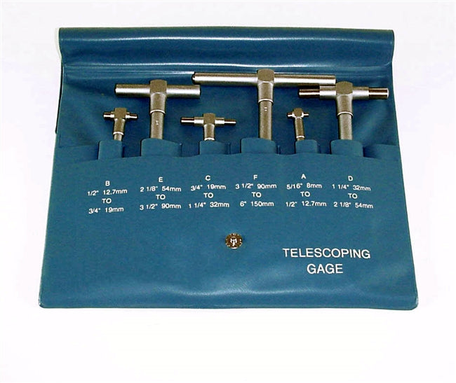 Storm Telescoping Gauge Set Range: 5/16-6" | 6 Pieces | 3S116  | Central Tools