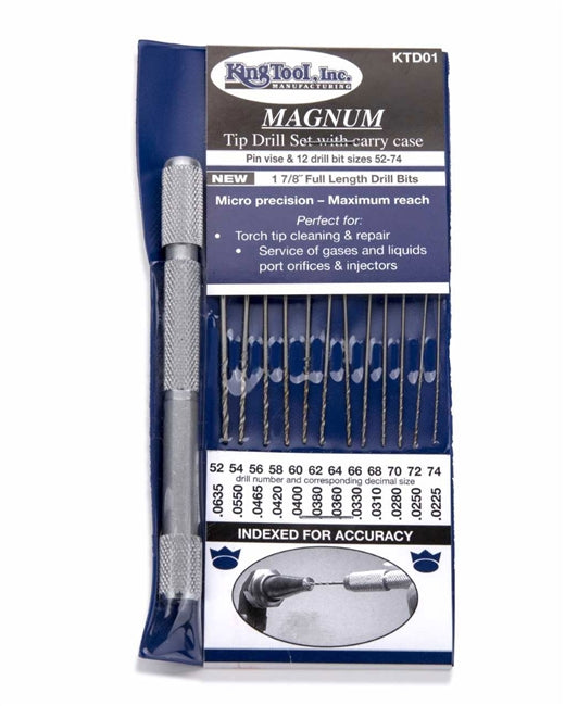 KTD01 Magnum Tip Drill Set #52-74 | King Tool