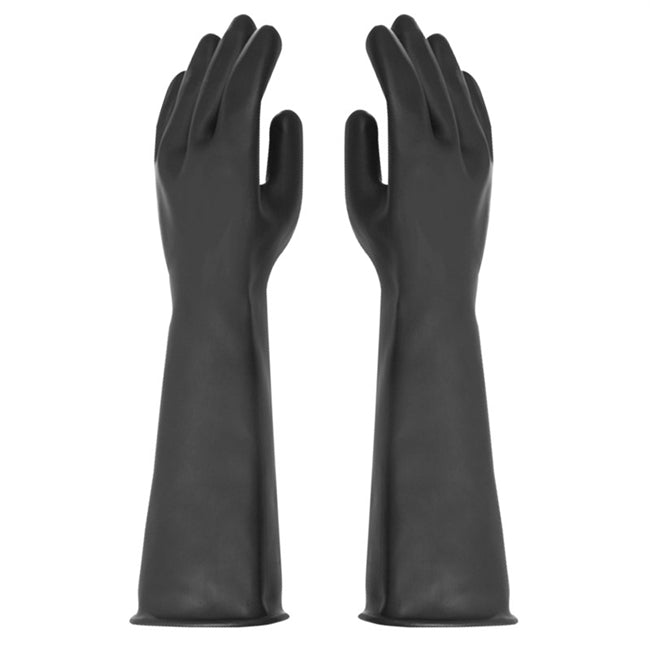 Cyclone 2023 24" Unlined Rubber Gloves, Size 11, Medium Weight