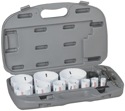 Drill America DMS04-9114 Industrial Maintenance Hole Saw Kit (14 Piece Set), DMS04-9114