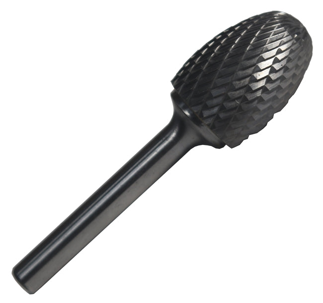 Drill America DULSE5NF SE5NF 1/2" X 7/8" Oval Carbide Burr 1/4" Shank - Aluminum, DULSE5NF