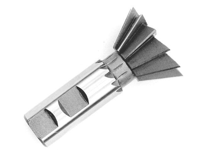 Drill America DWCA1408-45 1/2" 45 Degree HSS Weldon Shank Dovetail Cutter, DWCA1408-45