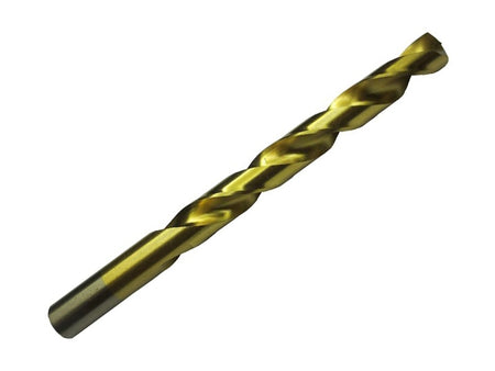 Drill America DWDTN1/2 1/2" Tin Coated Jobber Length Drill Bit, DWDTN1/2