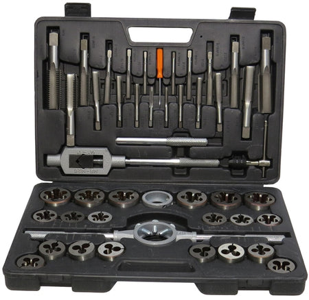 Drill America DWT45PC-SET 1/4-1" Carbon Steel NC and NF Tap and Die Set, DWT45PC-SET