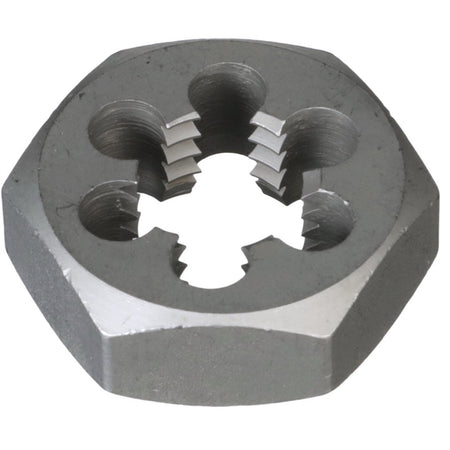 Drill America DWTSH1-1/2-8 1-1/2"-8 Carbon Steel Hex Die 8 Pitch, DWTSH1-1/2-8