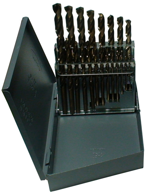 Drill America D/A21J-CO-SET 1/16 - 3/8 Cobalt Steel Jobber Drill Bit Set, 21 Pieces (1/64 Increments), Drill America, D/A21J-CO-SET