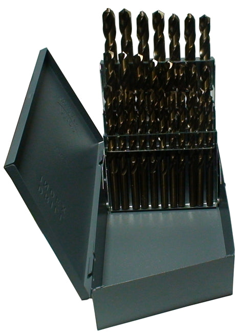 Drill America D/A29J-CO-PC 1/16 - 1/2 Cobalt Jobber Drill Bit Set, Shatter Proof Case, 29 Pieces (1/64 Increments), Drill America, D/A29J-CO-PC