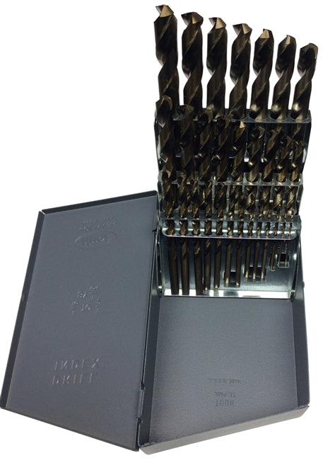 Drill America D/A29JX3/8-CO-SET 1/16"-1/2"x64ths Cobalt Drill Bit Set, 3/8 Shank, Drill America, D/A29JX3/8-CO-SET