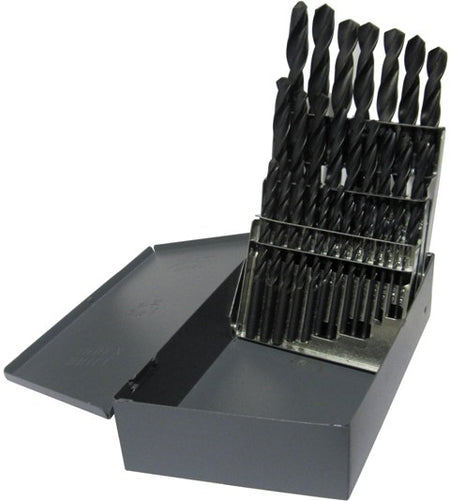 Drill America D/A29S-SET 1/16"-1/2"x64ths 29 Piece HSS Screw Machine Drill Bit Set, Drill America, D/A29S-SET