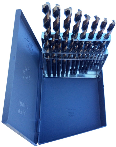 Drill America KFD21J-SET 1/16"-3/8"x64ths 21 Piece Black & Gold Drill Bit Set, KFD21J-SET