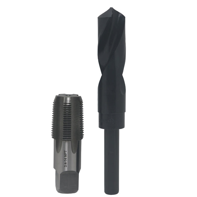 Drill America POU3/4NPTW/DRILL 3/4" Carbon Steel NPT Tap and 59/64" HSS Drill Bit, Qualtech, POU3/4NPTW/DRILL