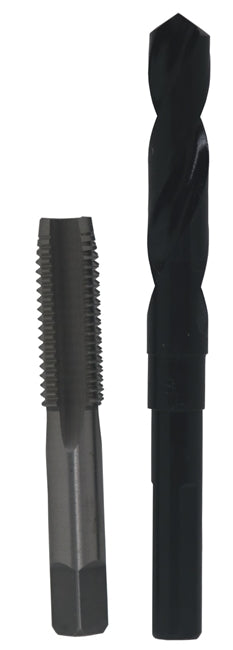 Drill America POU5/8-11 5/8"-11 HSS Plug Tap and 17/32" HSS 1/2" Shank Drill Bit, Qualtech