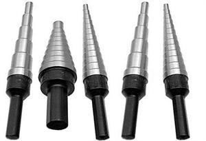 Drill America VAC1-5SET 5 Piece Unibit HSS Step Drill Bit Set (Sizes #1 - #5), VAC1-5SET