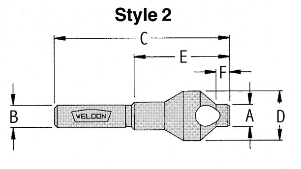 Drill America WELCS10-1 5/16" X 5/16"82 Degree Piloted Countersink, WELCS10-1