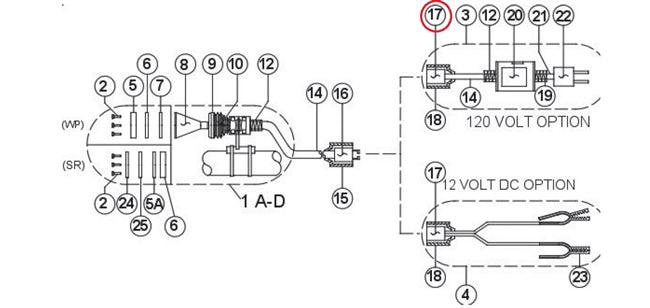 Everblast EV2709-1041 Receptacle 7464V