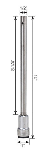 Everblast EVMB-MAC4 10" Cleaning Nozzle for Small Bore Pipe/Tubes