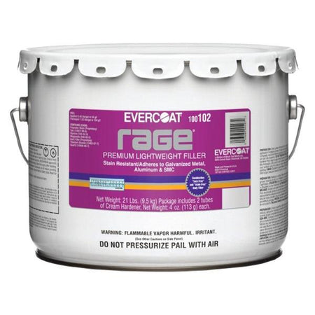 Evercoat 102 Rage Premium Lightweight Body Filler, 3-Gallon Pail - Mechanical