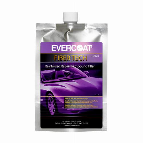 Plastic Repair Filler, Fiber Tech Reinforced Plastic Repair Kit, Evercoat 633