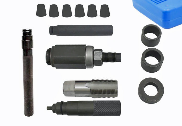 Caterpillar 3126 3126B C7 C9 Cat Fuel Injector Sleeve Nozzle-Cup-Sleeve-Tube In-Vehicle Remover & Installer Tool Set Alt.