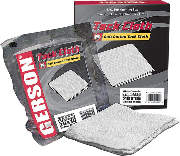 Gerson 02000WR 18"x3" Standard Tack Cloths - 20x16 Mesh, White