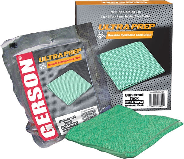 Gerson 020008G 18"x18" Ultra Prep Tack Cloths, Green