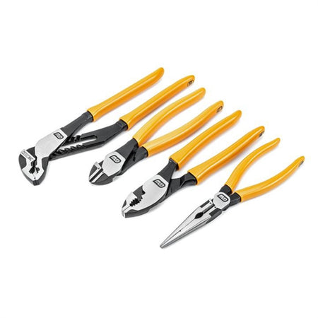 KD Gearwrench 82203 4 Pc. Pitbull Dipped Handle Mixed Plier Set