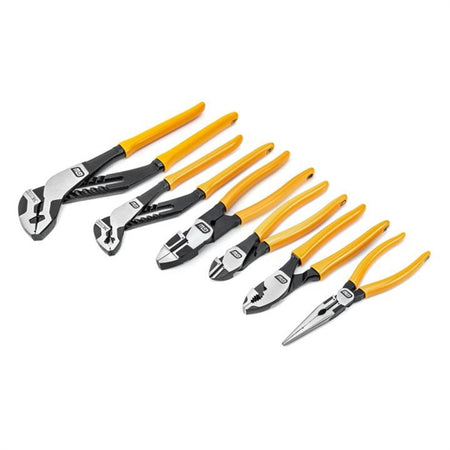 KD Gearwrench 82204 6 Pc. Pitbull Dipped Handle Mixed Plier Set