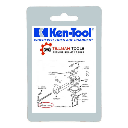 Ken Tool 14802U Screw And Handle Assembly for KT4650  & KT4800 Vises