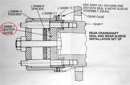 Kent-Moore J-35686-1 Center Guide Assembly