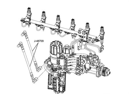 Kent-Moore J-48709 Detroit Diesel Fuel Filter Sight Glasses