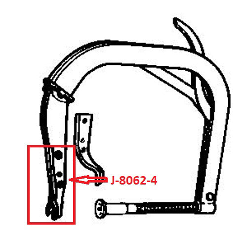 Kent-Moore J-8062-4 Jaws&nbsp;for J-8062 Valve Spring Compressor,&nbsp; Large/Straight