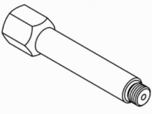 Kent-Moore MEL1523C-1 Adapter, 1/2-20 Straight Thread O" Ring