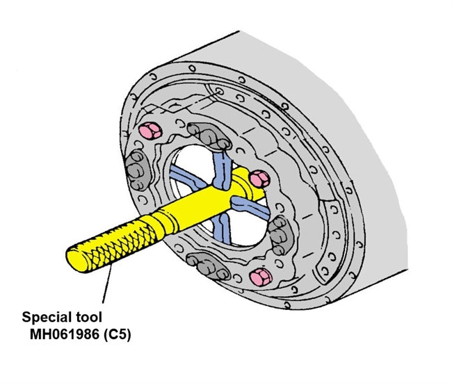 Kent-Moore Mitsubishi Fuso MH061986 Clutch Alignment Arbor (FK415)