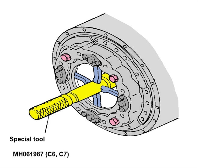 Kent-Moore Mitsubishi Fuso MH061987 Clutch Alignment Arbor (FK455 & FM)