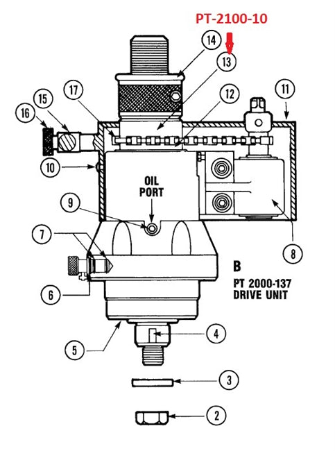 Kent-Moore PT-2100-10 Spline Sprocket for PT2050-D