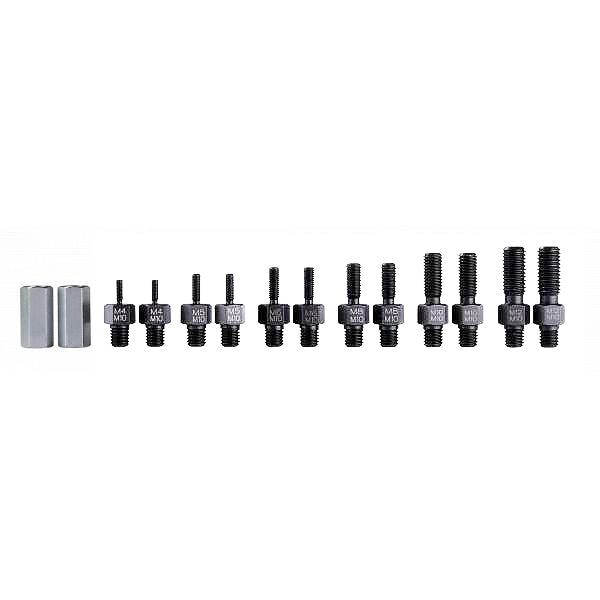 Kukko 18-0-AS Set of Screw Adapters, M4-M5-M6-M8-M10-M12